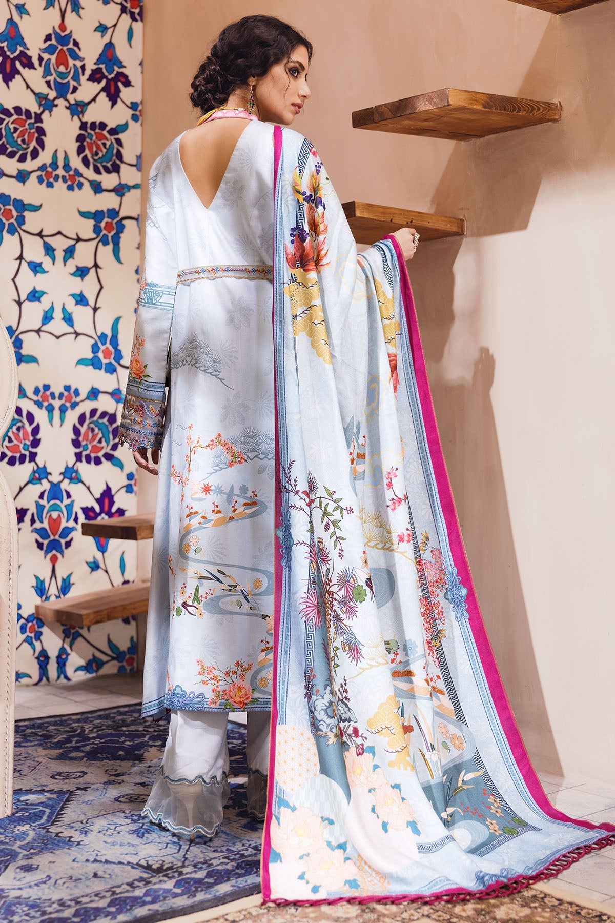 3105-NEHIR DIGITAL PRINTED EMBROIDERED LINEN UNSTITCHED