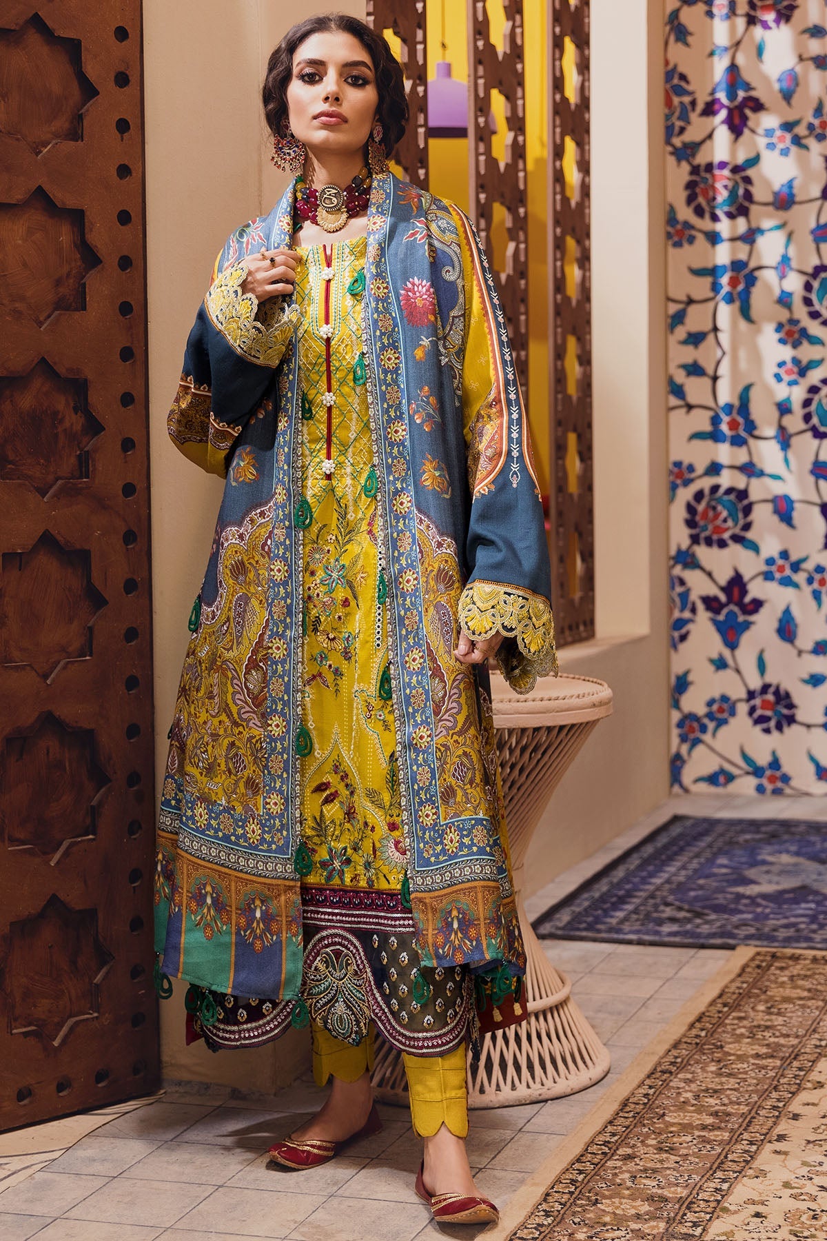 3106-PINAR DIGITAL PRINTED EMBROIDERED LINEN UNSTITCHED
