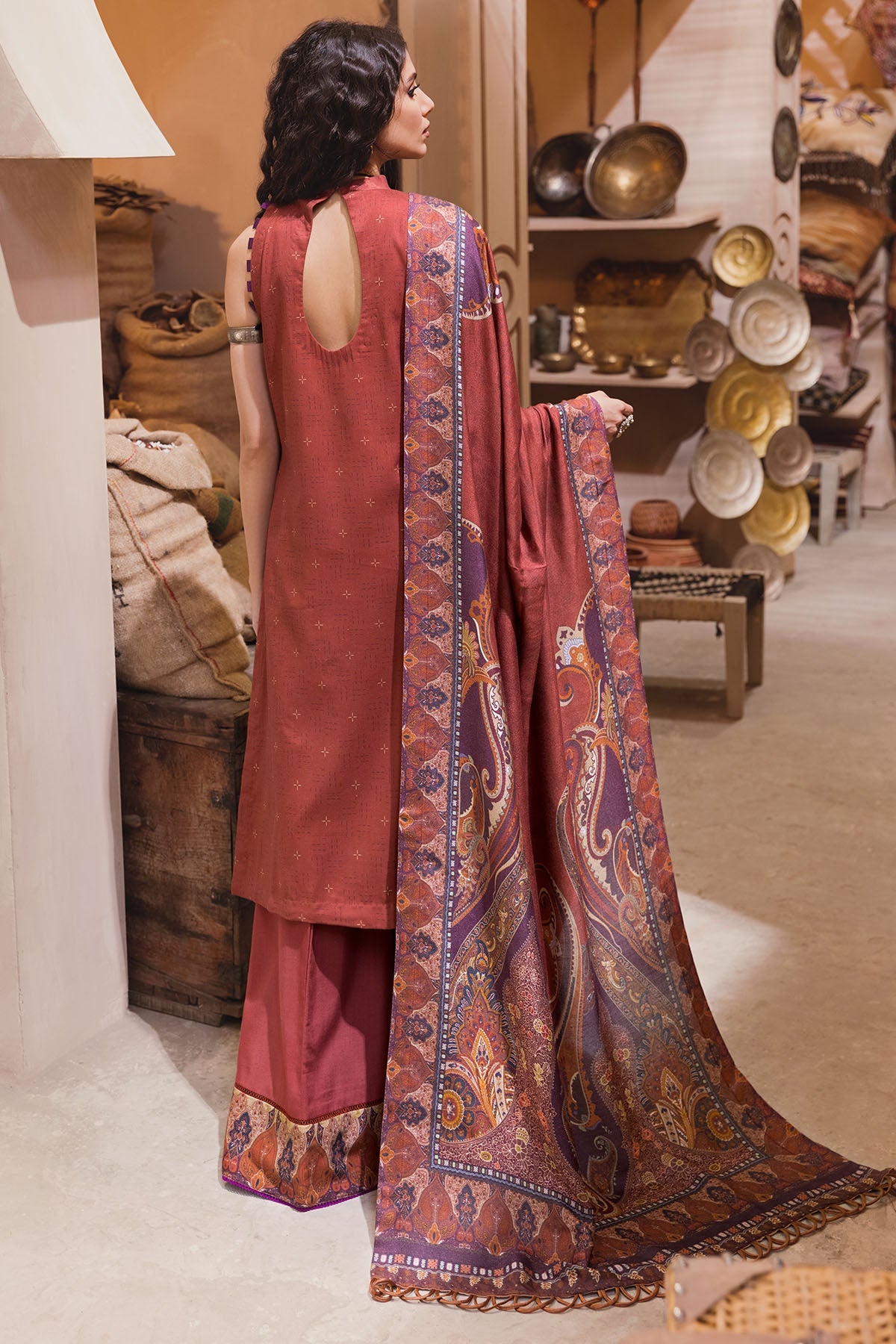 3107-BELGIN DIGITAL PRINTED EMBROIDERED LINEN UNSTITCHED