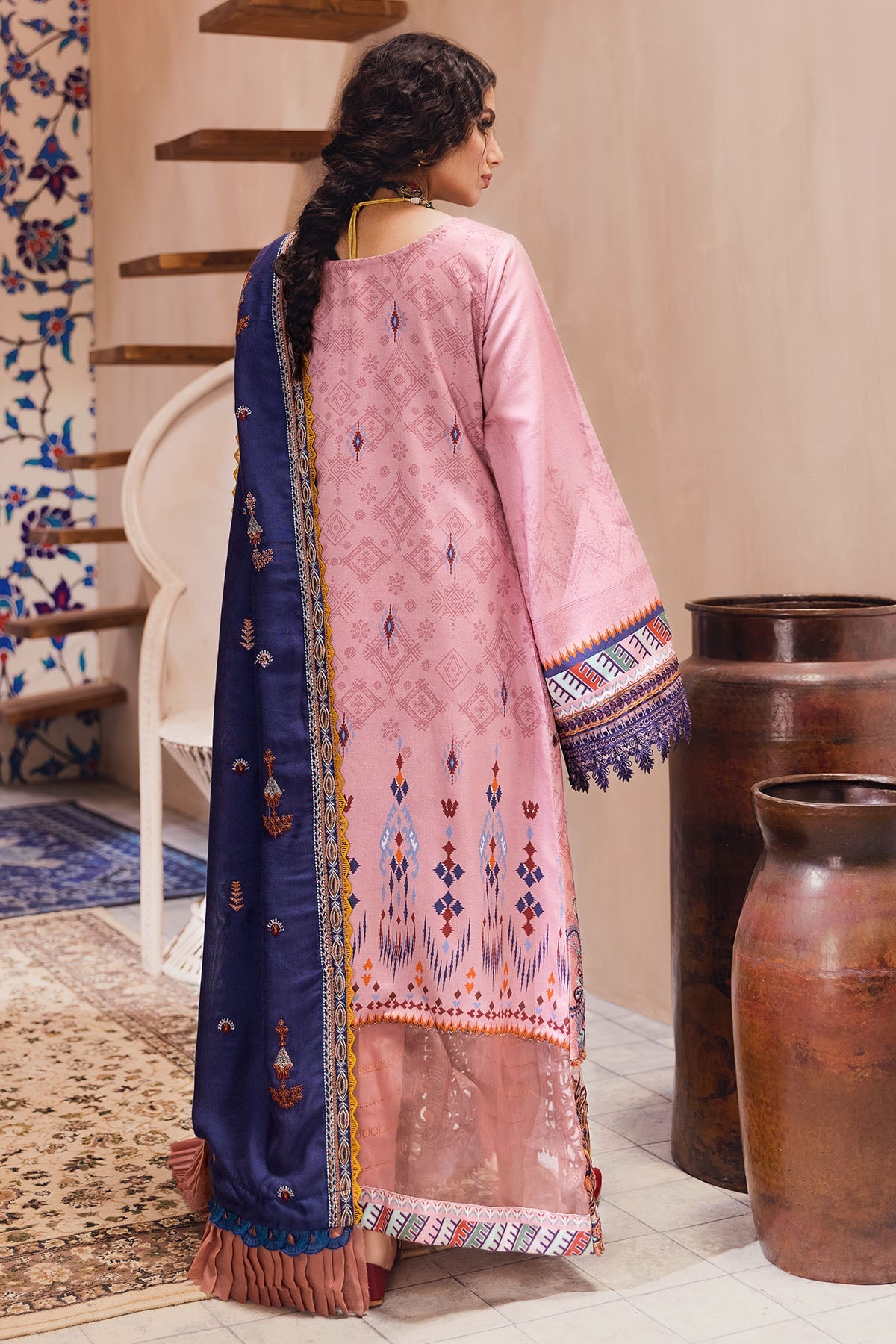 3108-DERYA DIGITAL PRINTED EMBROIDERED LINEN UNSTITCHED