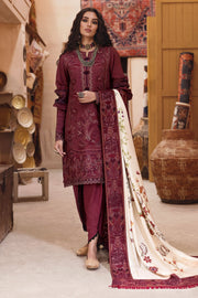 3109-FERAY DIGITAL PRINTED EMBROIDERED LINEN UNSTITCHED