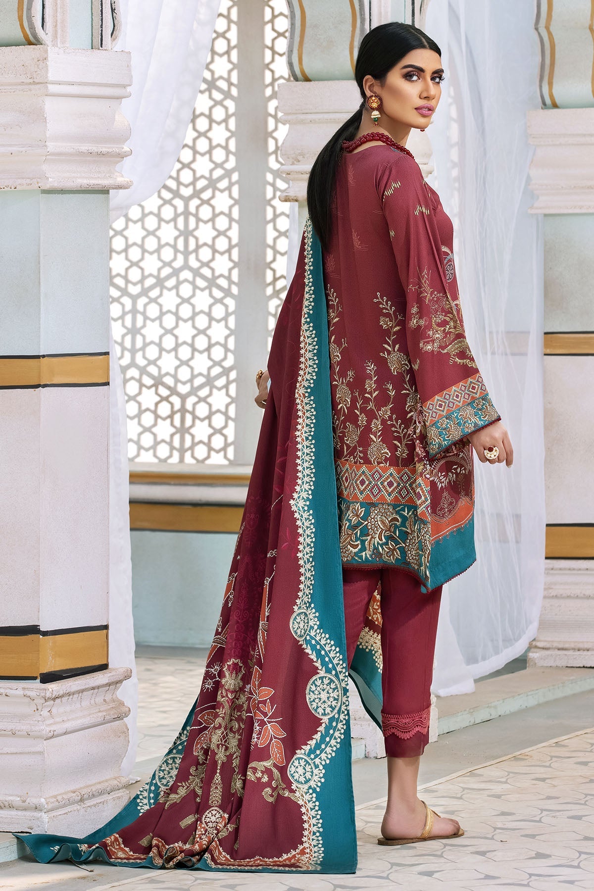 3117-BLOSSUM-TRIBE DIGITAL PRINTED COTAIL UNSTITCHED
