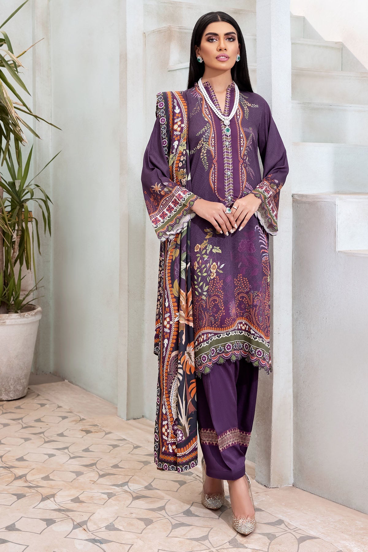 3119-FLORENTINE DIGITAL PRINTED COTAIL UNSTITCHED