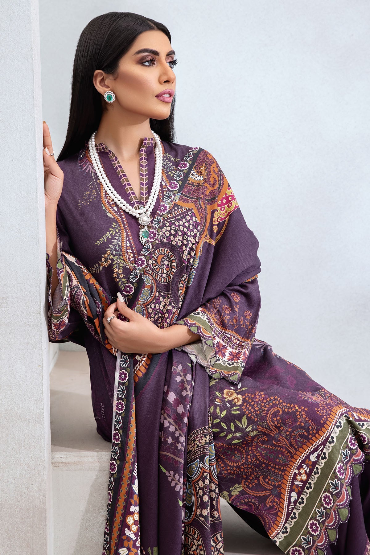 3119-FLORENTINE DIGITAL PRINTED COTAIL UNSTITCHED