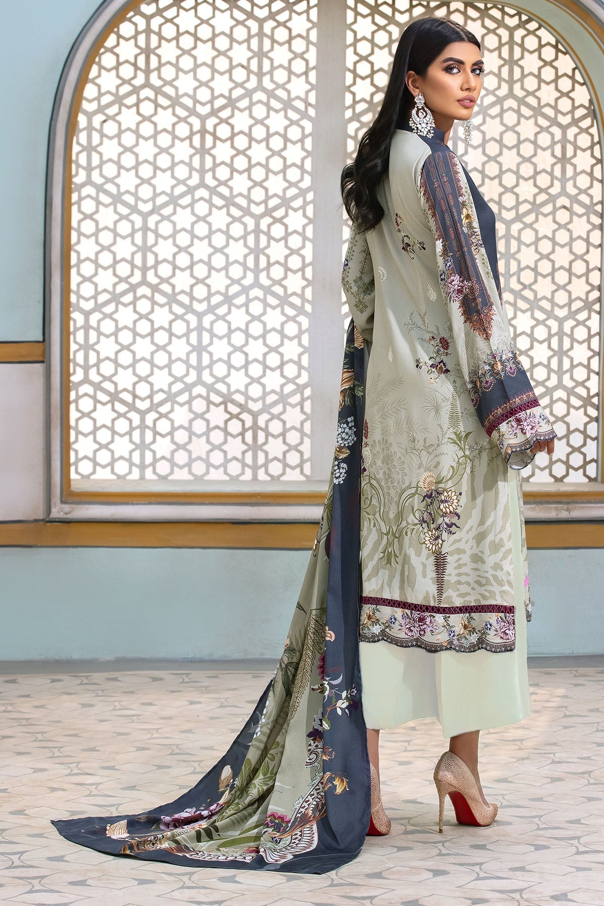 3122-OCEAIN-HUES DIGITAL PRINTED COTAIL UNSTITCHED