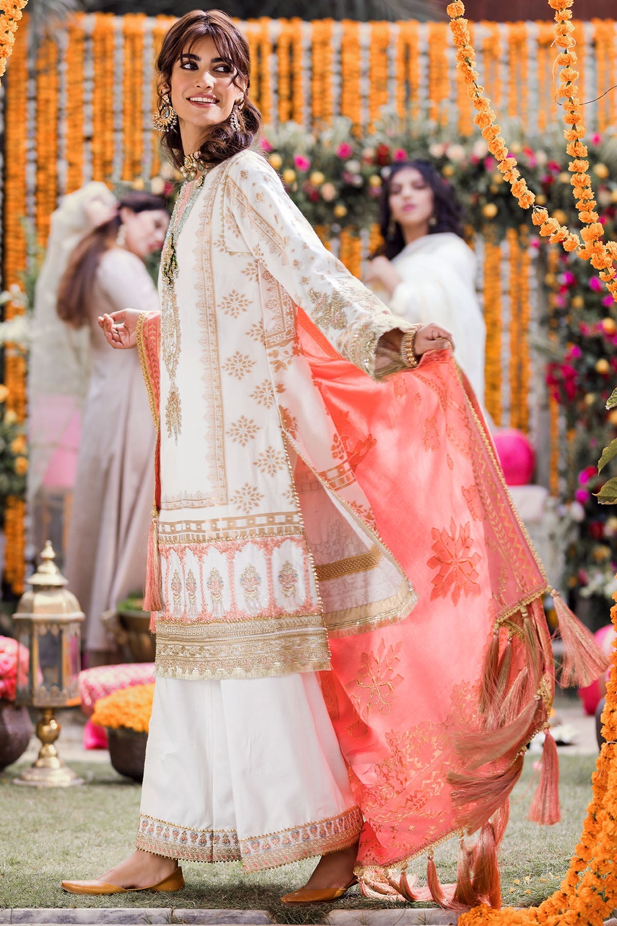 3136-MEHFIL EMBROIDERED JACQUARD UNSTITCHED