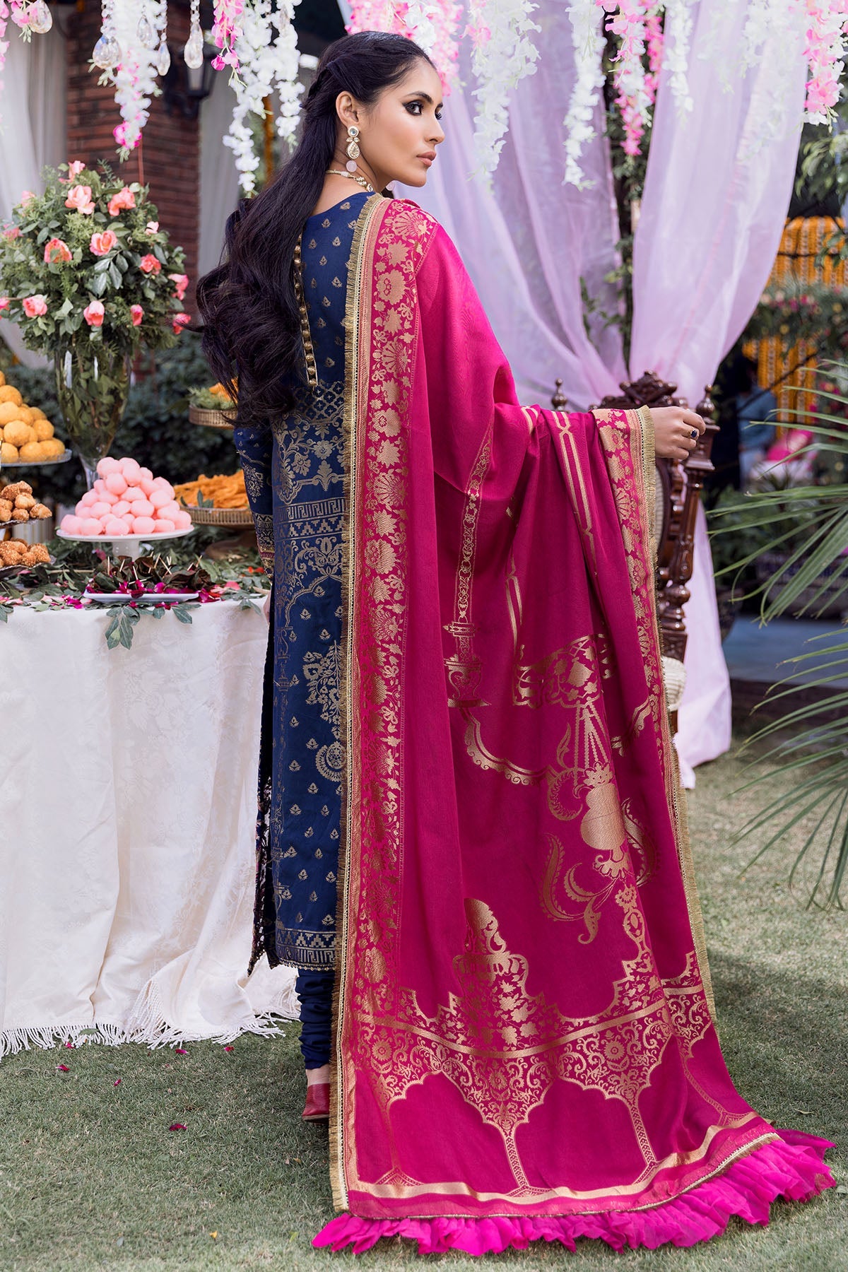 3138-BAHAAR EMBROIDERED JACQUARD UNSTITCHED