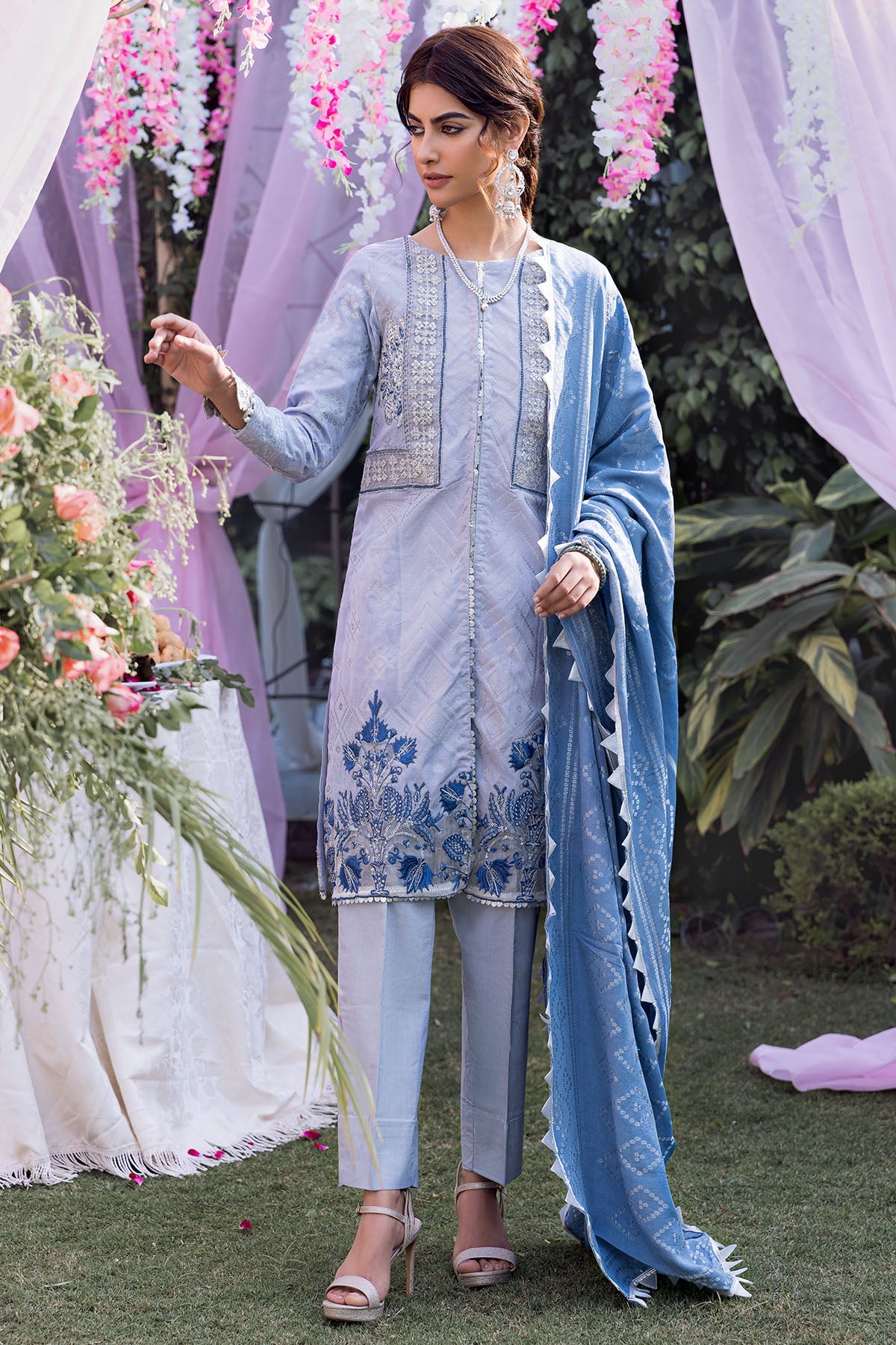 3139-FIRASA EMBROIDERED JACQUARD UNSTITCHED