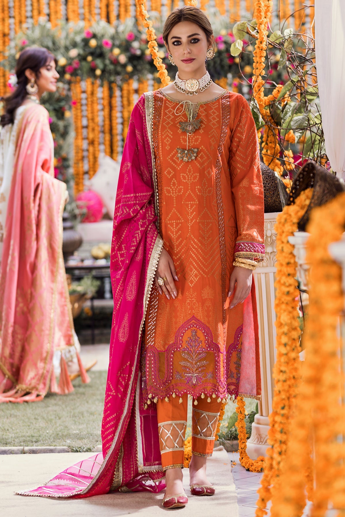 3142-BANO EMBROIDERED JACQUARD UNSTITCHED