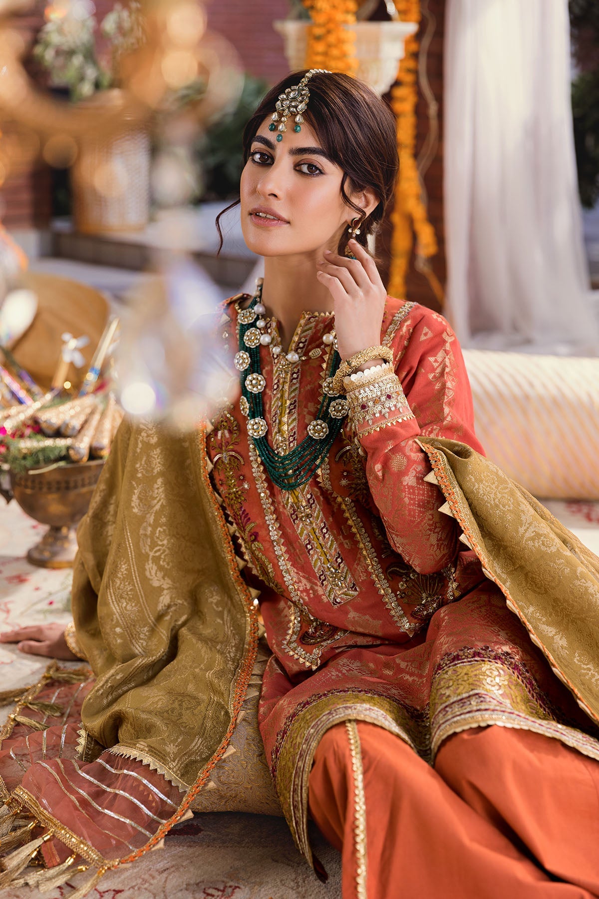 3144-CHANDNI EMBROIDERED JACQUARD UNSTITCHED