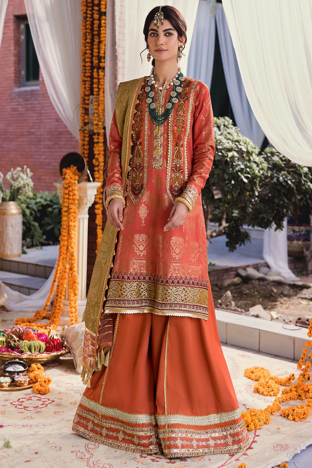 3144-CHANDNI EMBROIDERED JACQUARD UNSTITCHED