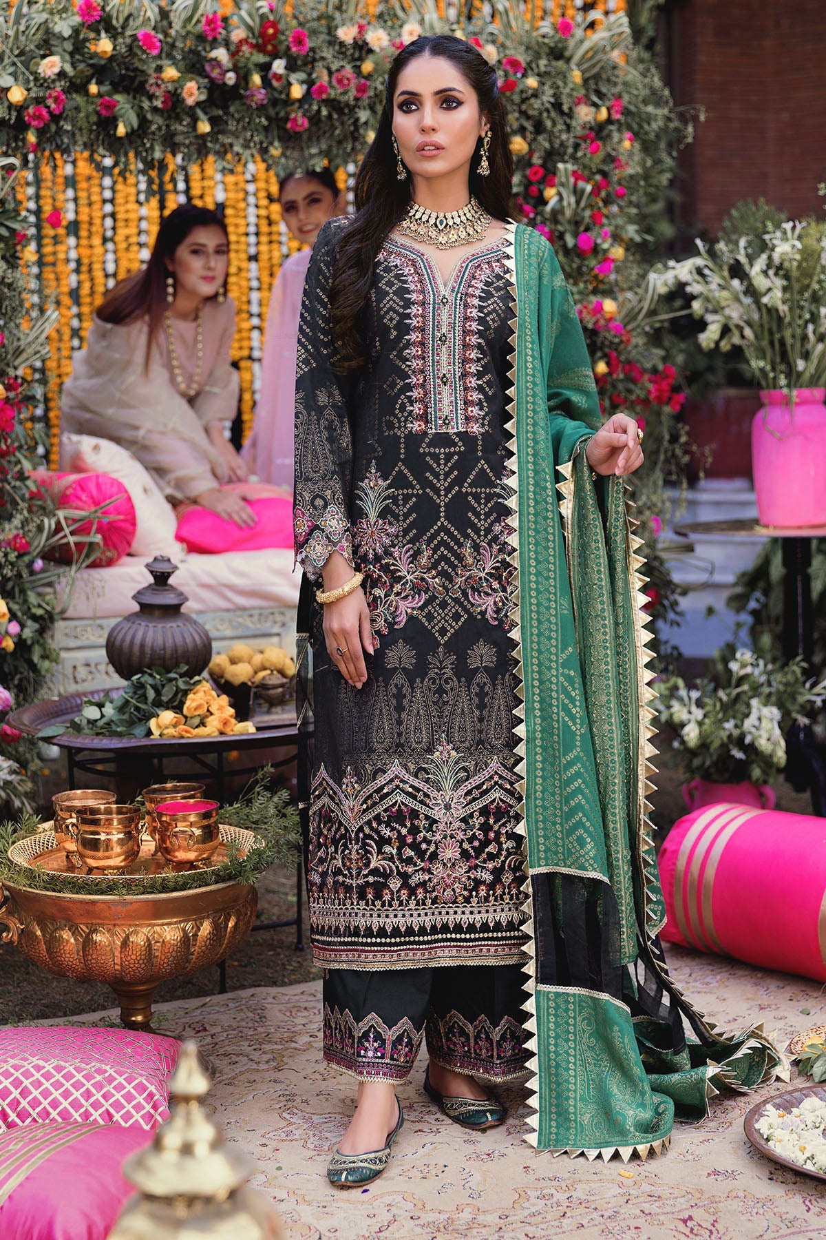 3145-RUBI EMBROIDERED JACQUARD UNSTITCHED