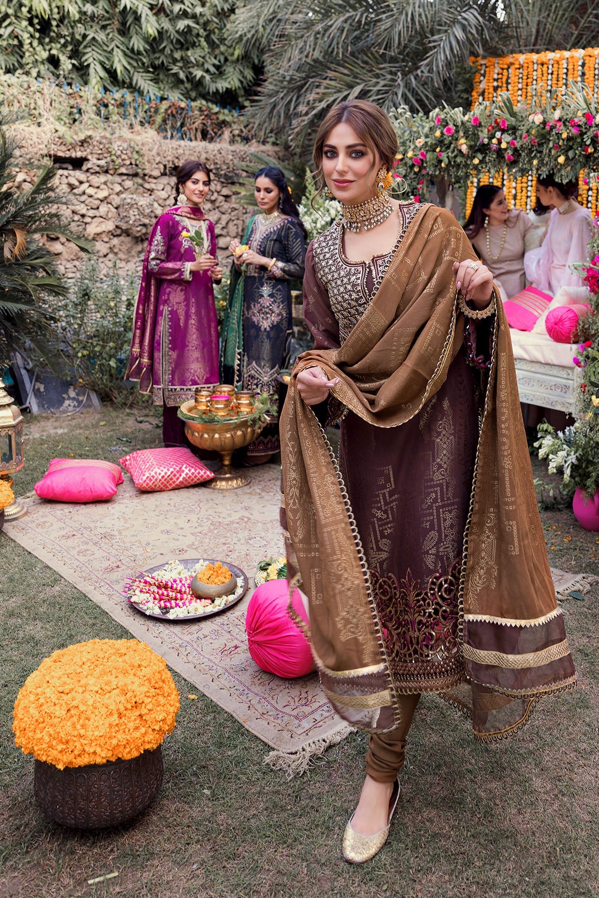 3146-LAILA EMBROIDERED JACQUARD UNSTITCHED