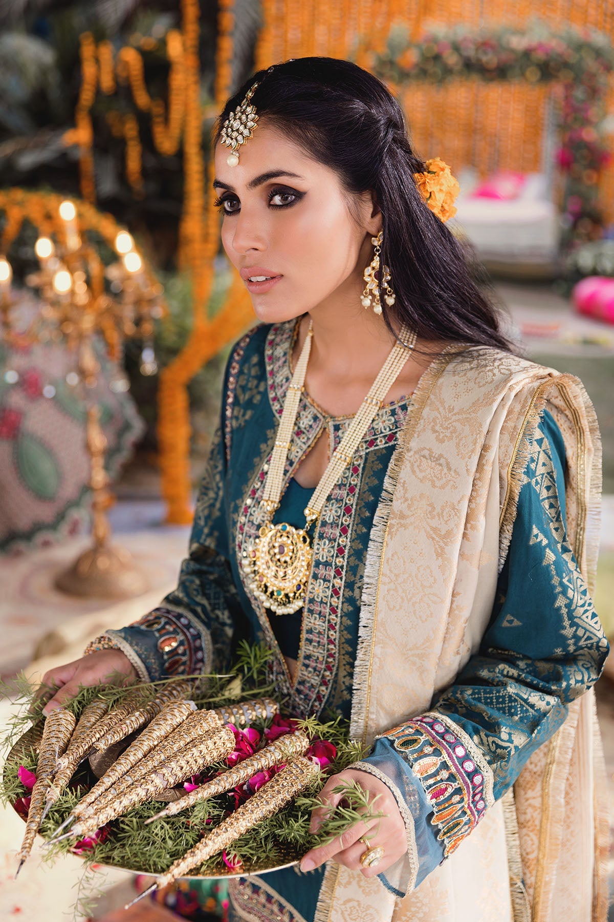 3147-GULNAR EMBROIDERED JACQUARD UNSTITCHED