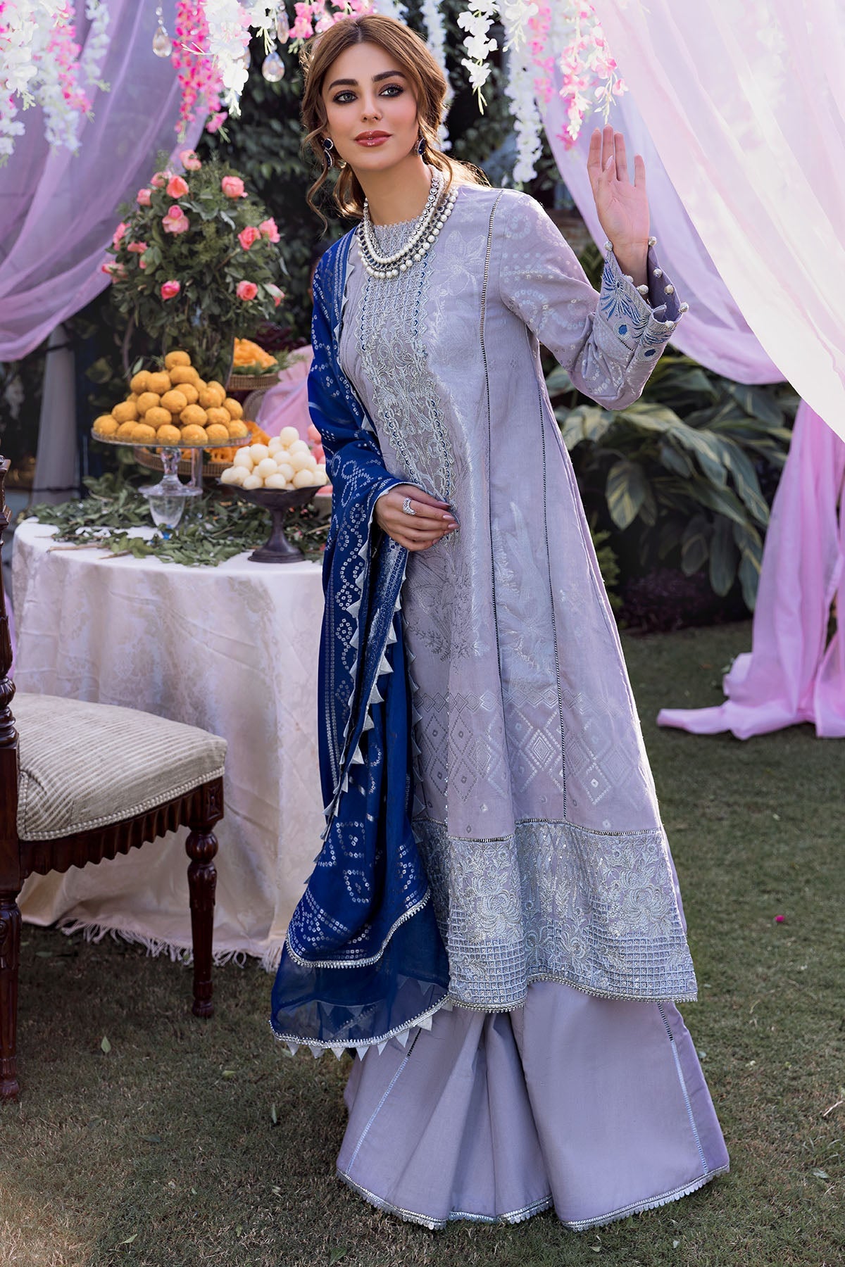3148-AAGHOSH EMBROIDERED JACQUARD UNSTITCHED