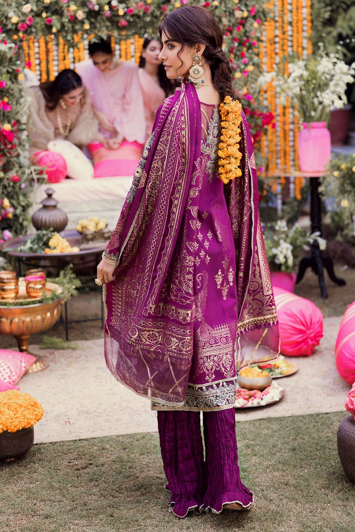 3150-AZRA EMBROIDERED JACQUARD UNSTITCHED