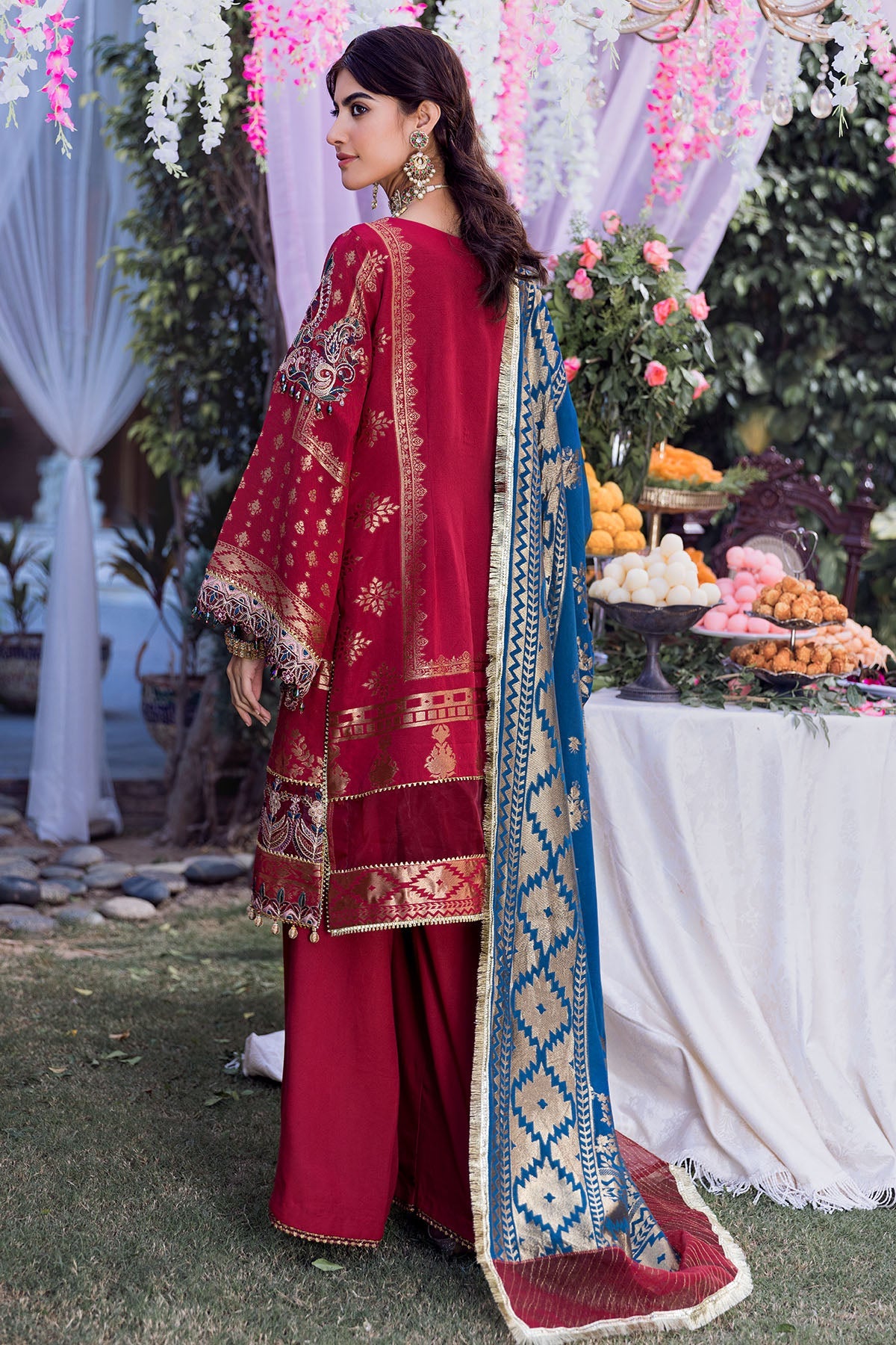 3151-SOHA EMBROIDERED JACQUARD UNSTITCHED