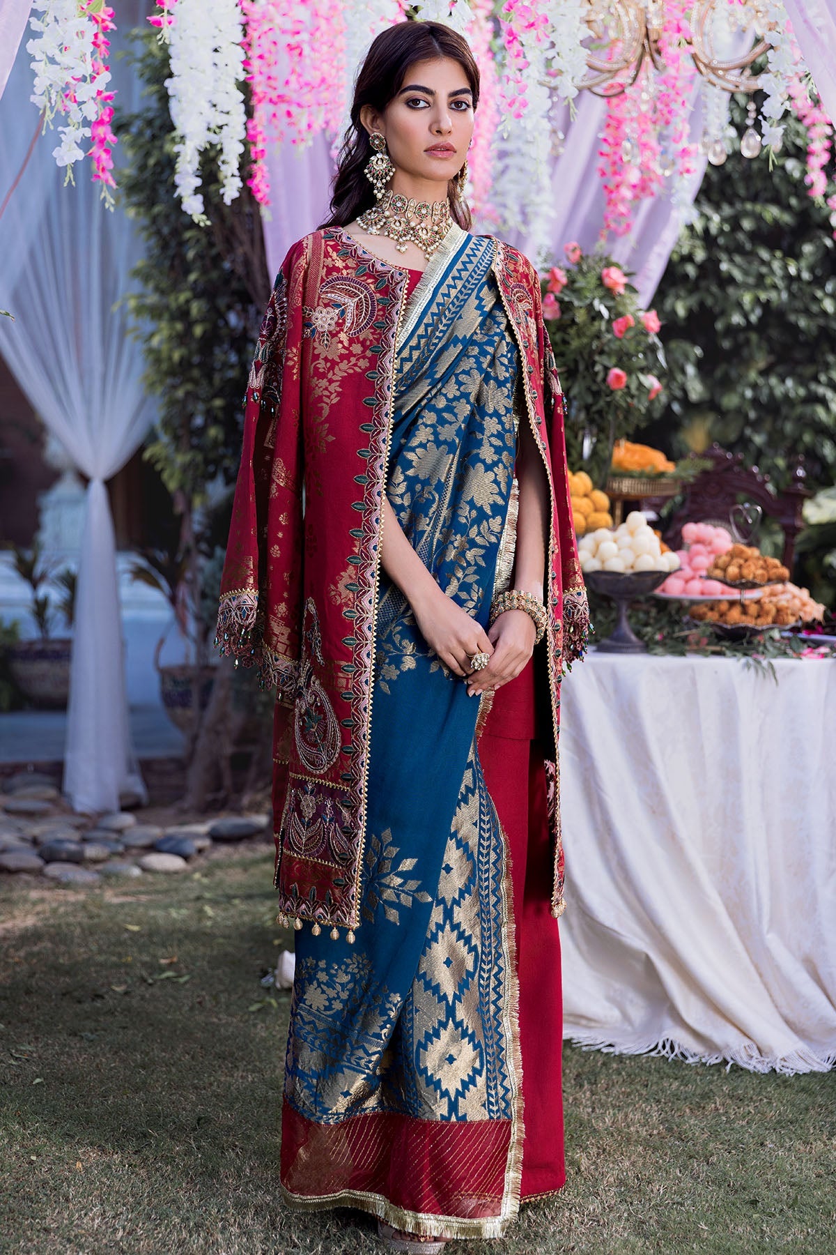 3151-SOHA EMBROIDERED JACQUARD UNSTITCHED