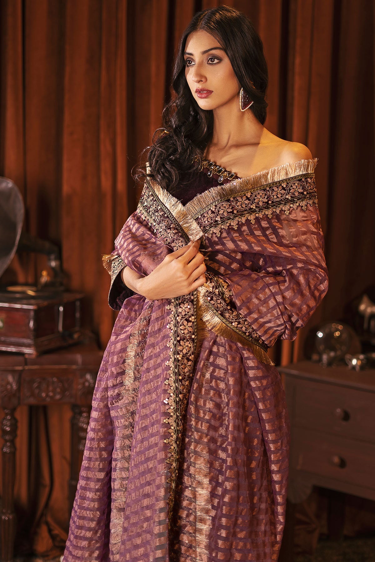 3171-ZOHRA EMBROIDERED VELVET UNSTITCHED