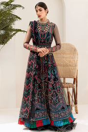 3191-BLACK-GALAXY EMBROIDERED SILK NET UNSTITCHED