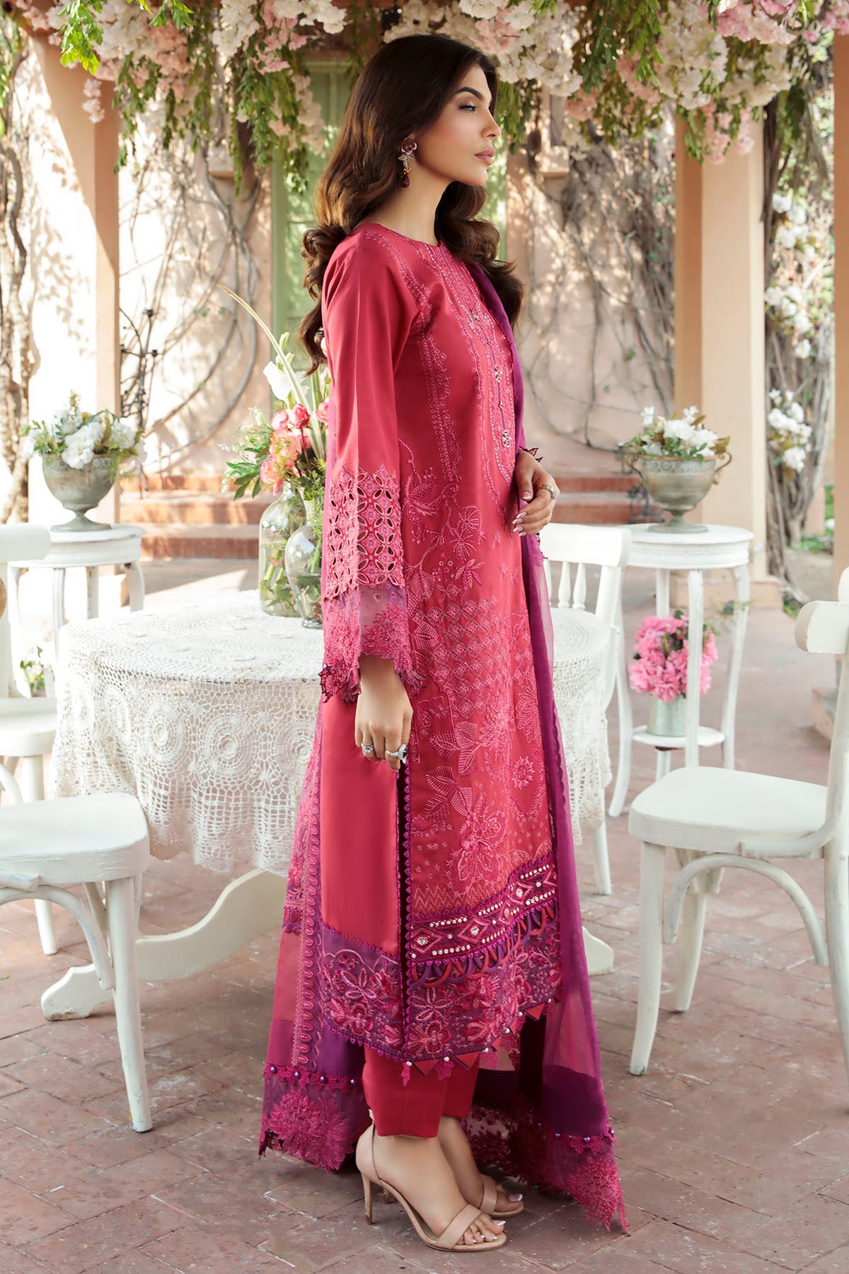 3200-KOHINOOR EMBROIDERED LAWN STITCHED