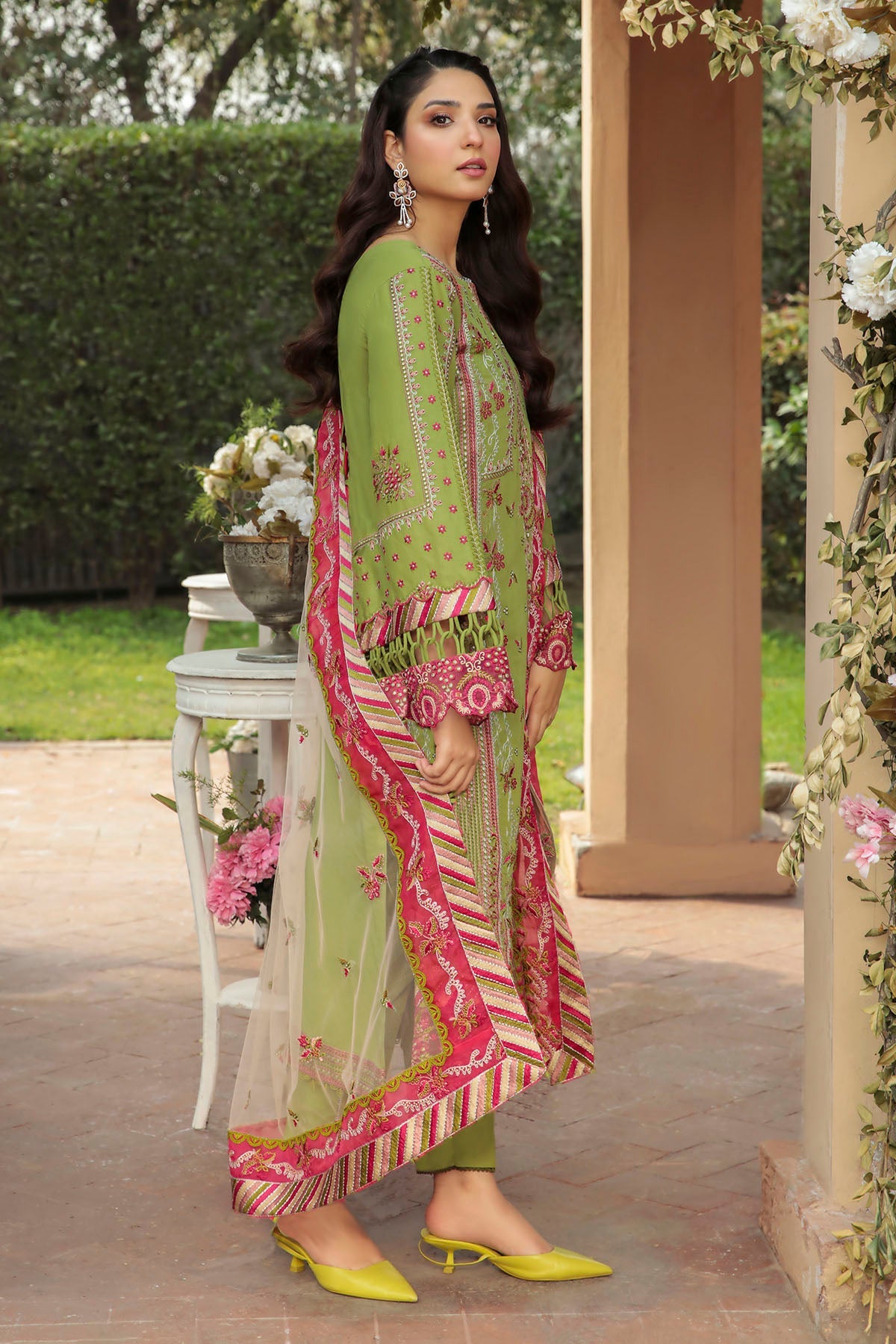 3206-DELPHI EMBROIDERED LAWN UNSTITCHED