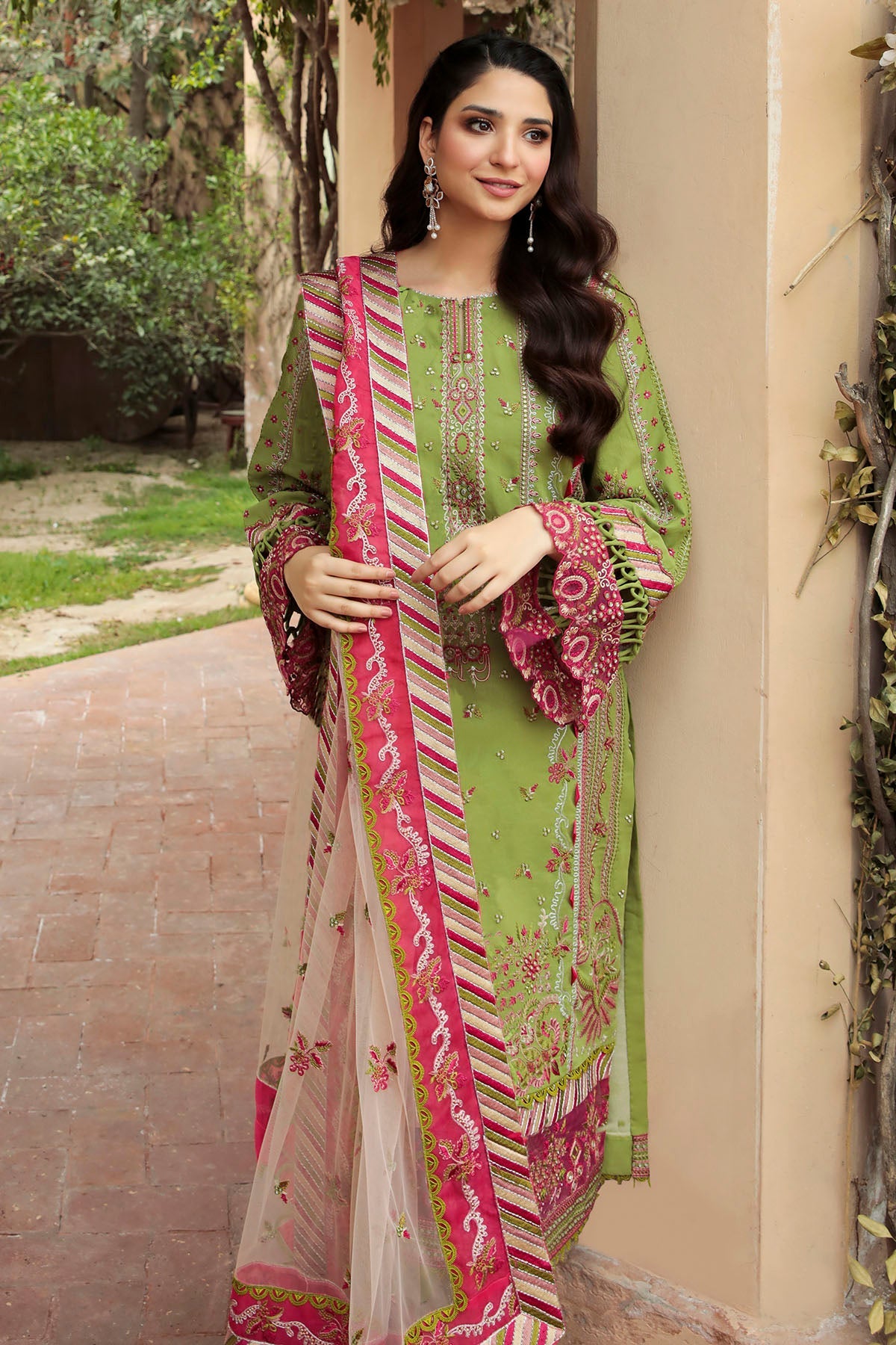 3206-DELPHI EMBROIDERED LAWN UNSTITCHED