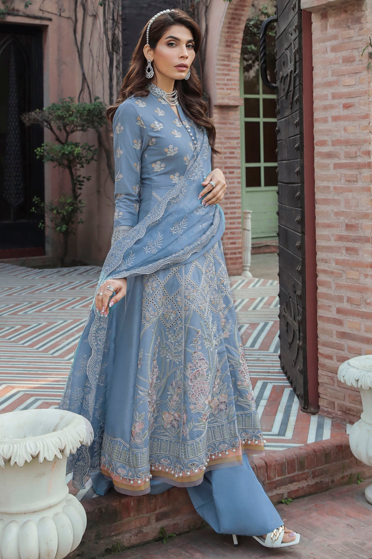 3207-WATER-LILY EMBROIDERED LAWN UNSTITCHED