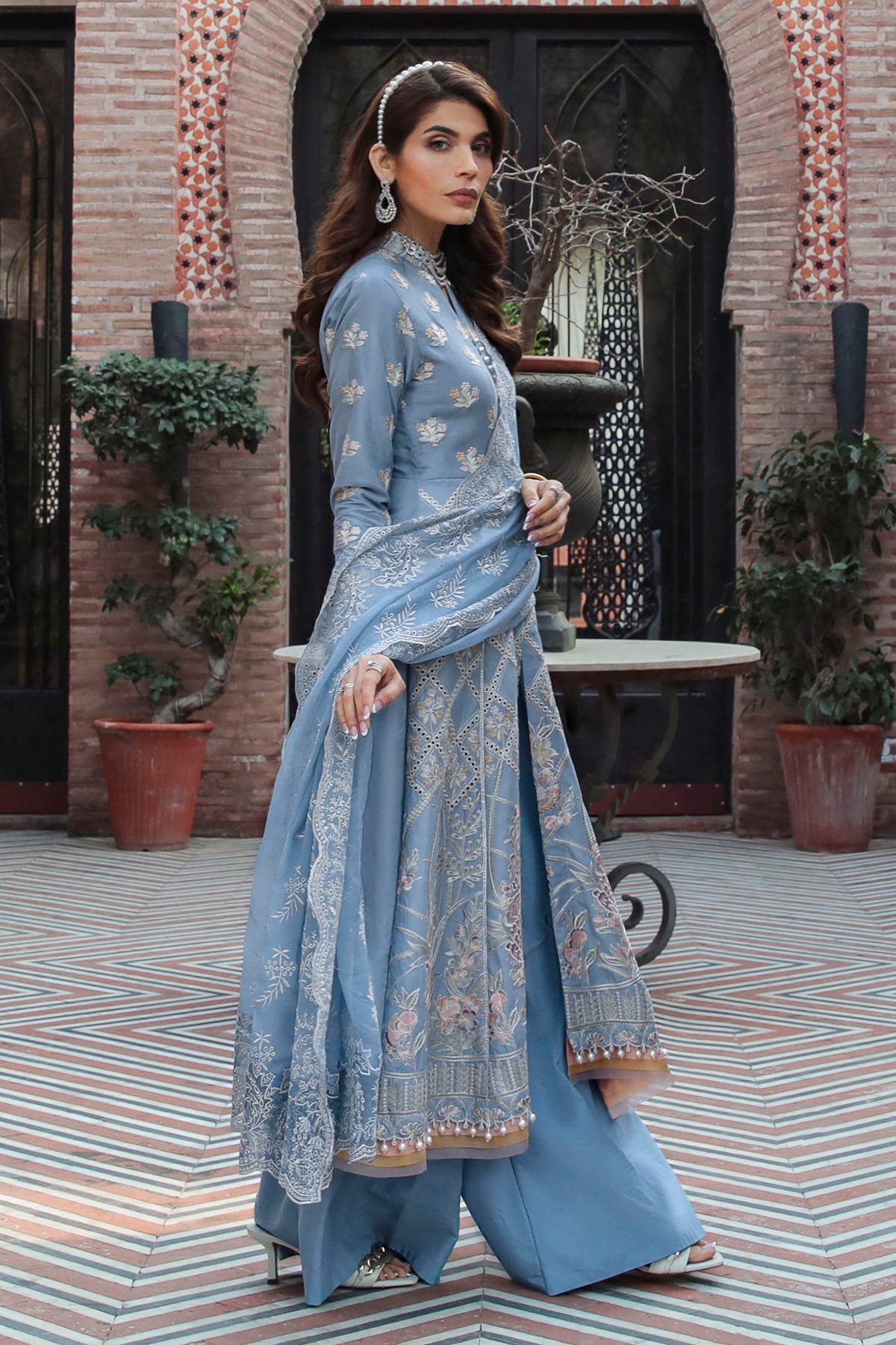 3207-WATER-LILY EMBROIDERED LAWN UNSTITCHED