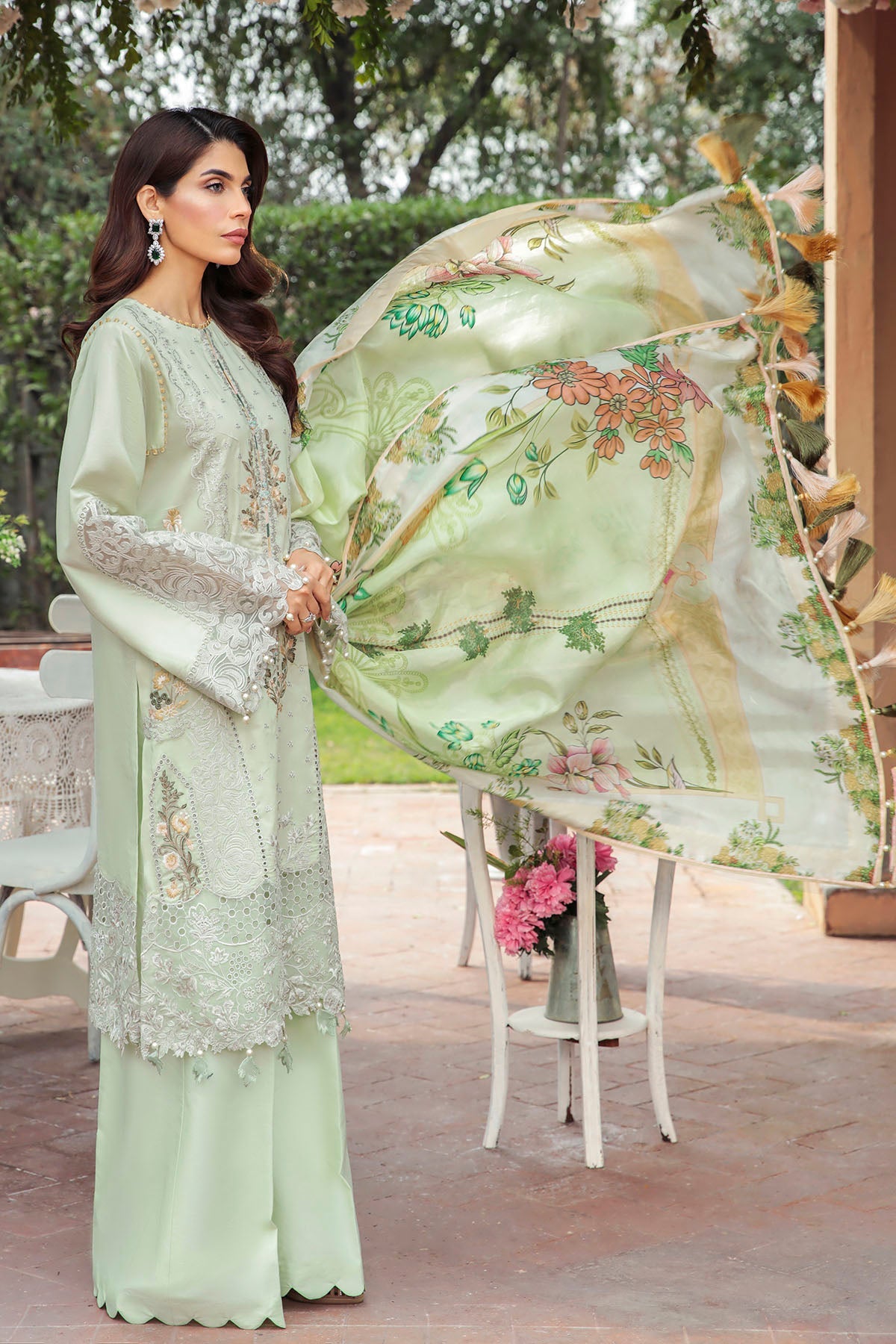 3209-SILK-ROUTE EMBROIDERED LAWN UNSTITCHED