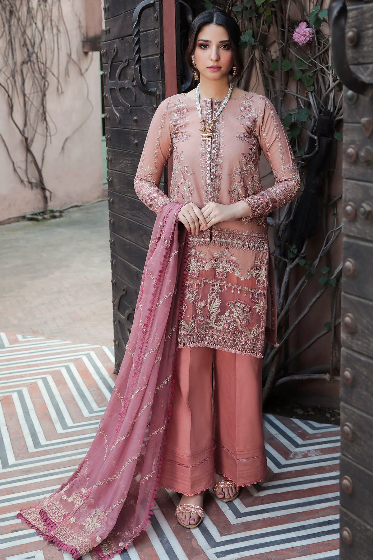 3210-LENTON-ROSE EMBROIDERED LAWN UNSTITCHED