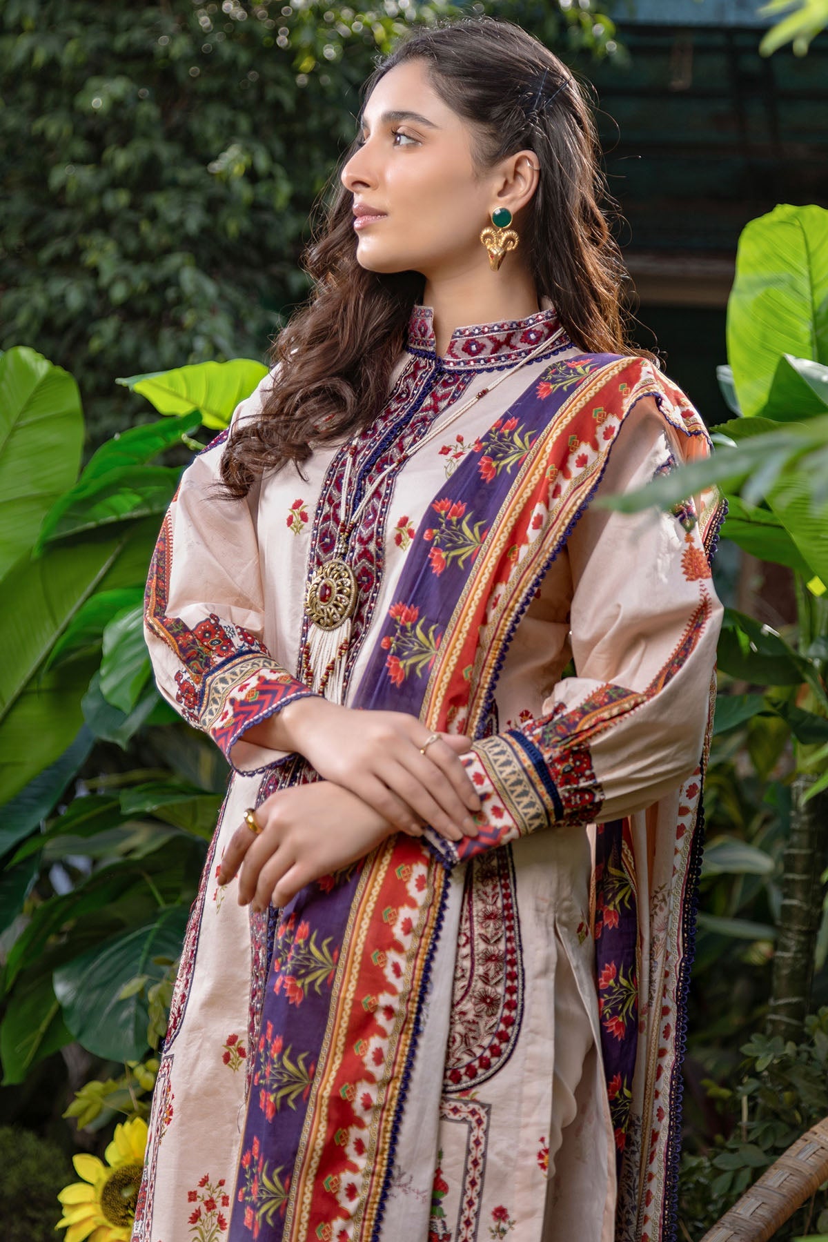 3235-GARLAND DIGITAL PRINTED LAWN UNSTITCHED