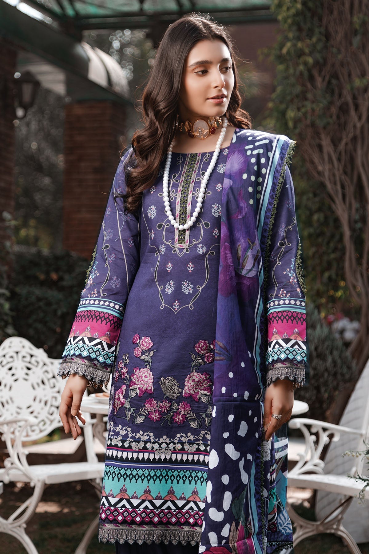 3236-FLORID DIGITAL PRINTED LAWN UNSTITCHED