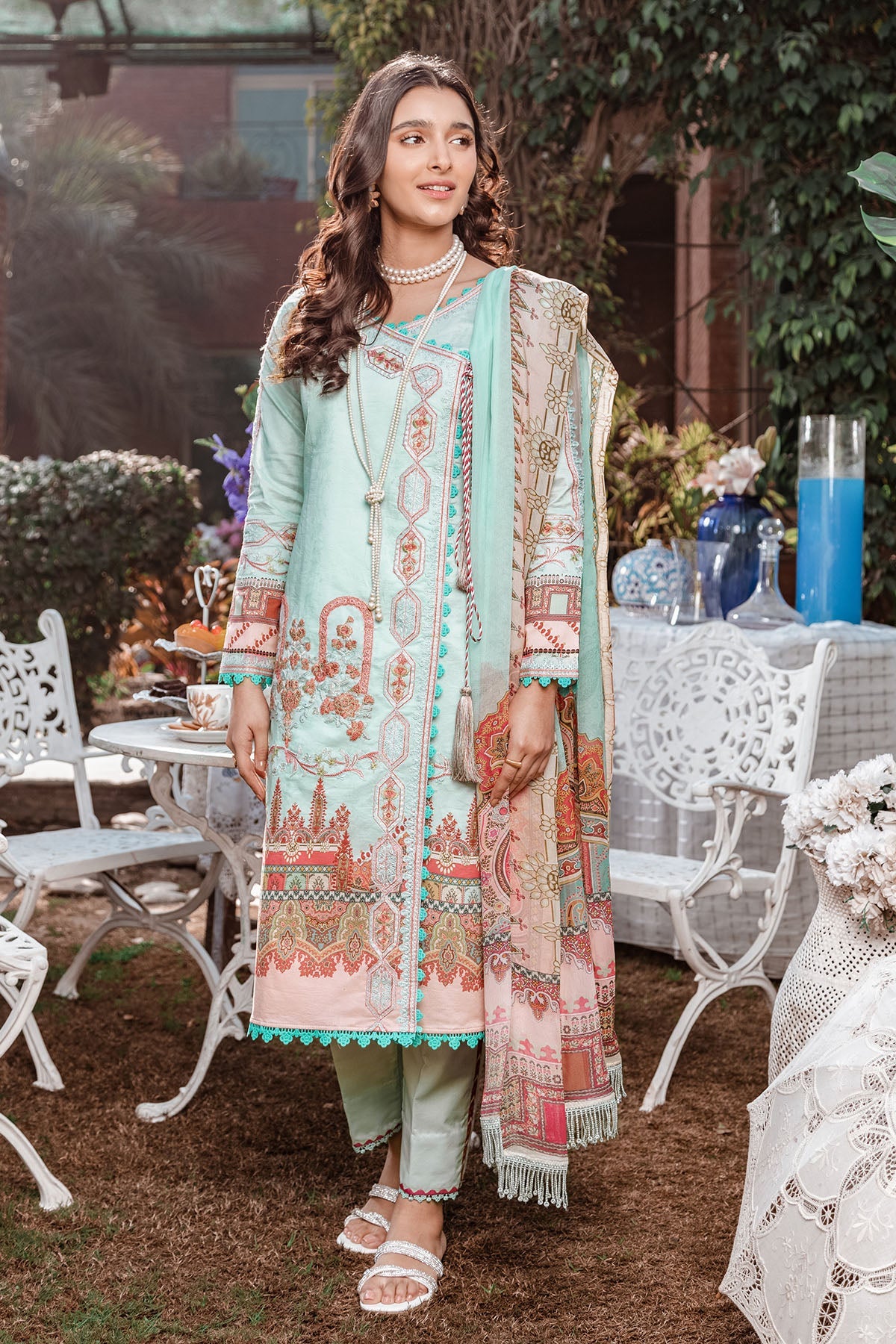3240-AQUA DIGITAL PRINTED LAWN UNSTITCHED