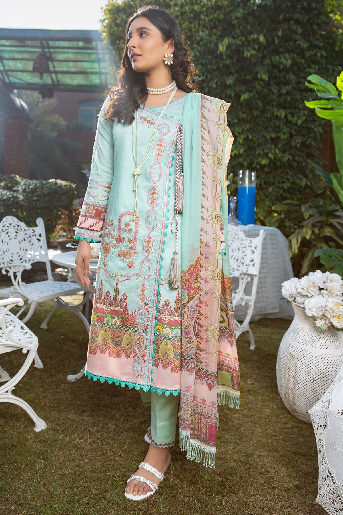 3240-AQUA DIGITAL PRINTED LAWN UNSTITCHED