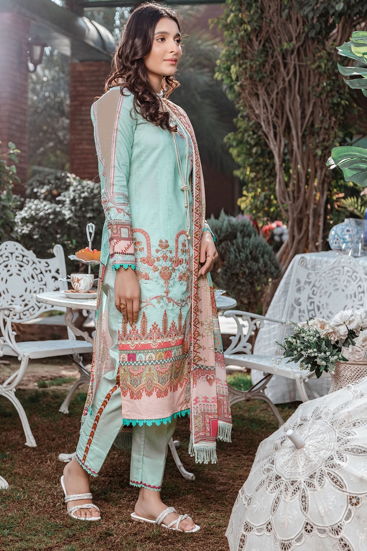 3240-AQUA DIGITAL PRINTED LAWN UNSTITCHED