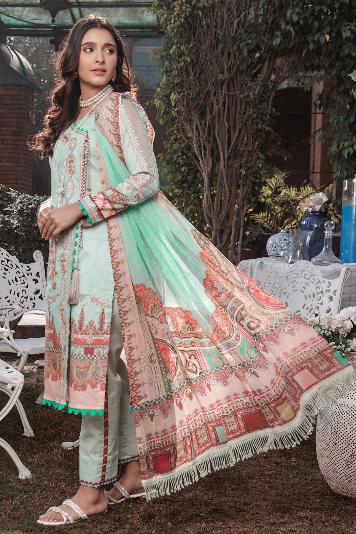 3240-AQUA DIGITAL PRINTED LAWN UNSTITCHED