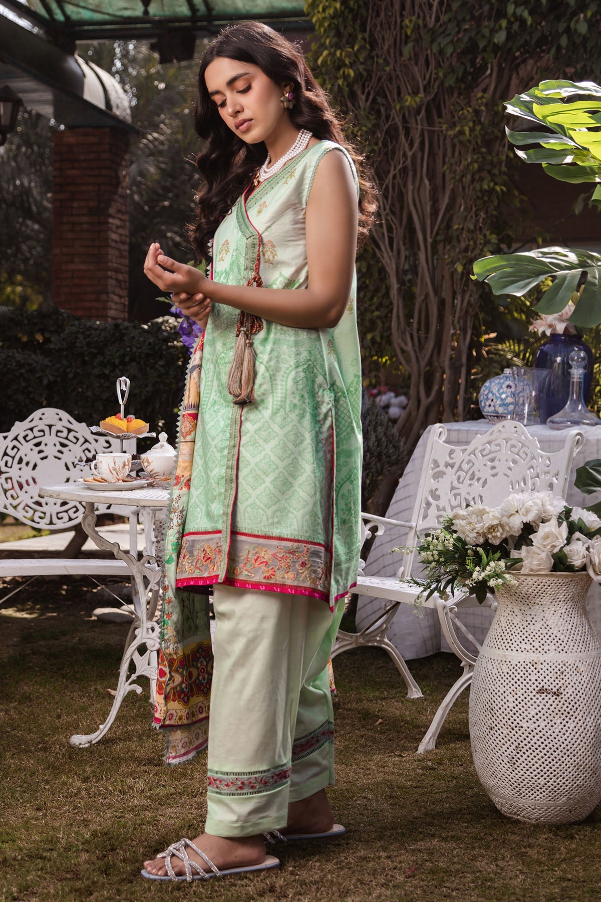 3243-PISTACHIO DIGITAL PRINTED LAWN UNSTITCHED