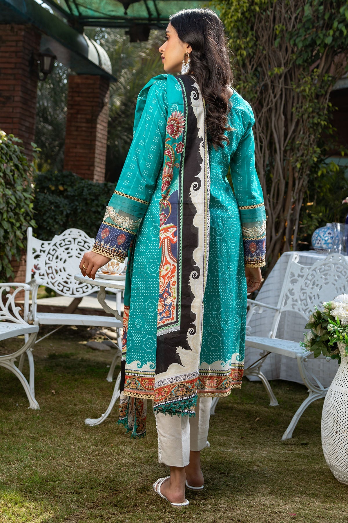 3244-PEACOCK DIGITAL PRINTED LAWN UNSTITCHED