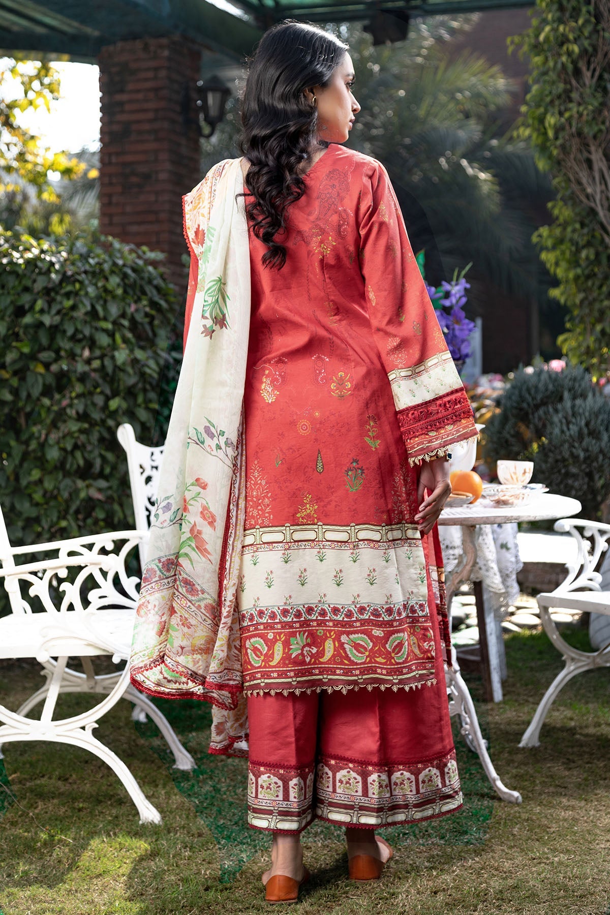 3245-SCARLET DIGITAL PRINTED LAWN UNSTITCHED