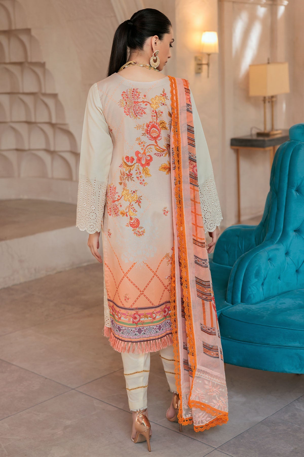 3278-LUCIA EMBROIDERED LAWN UNSTITCHED