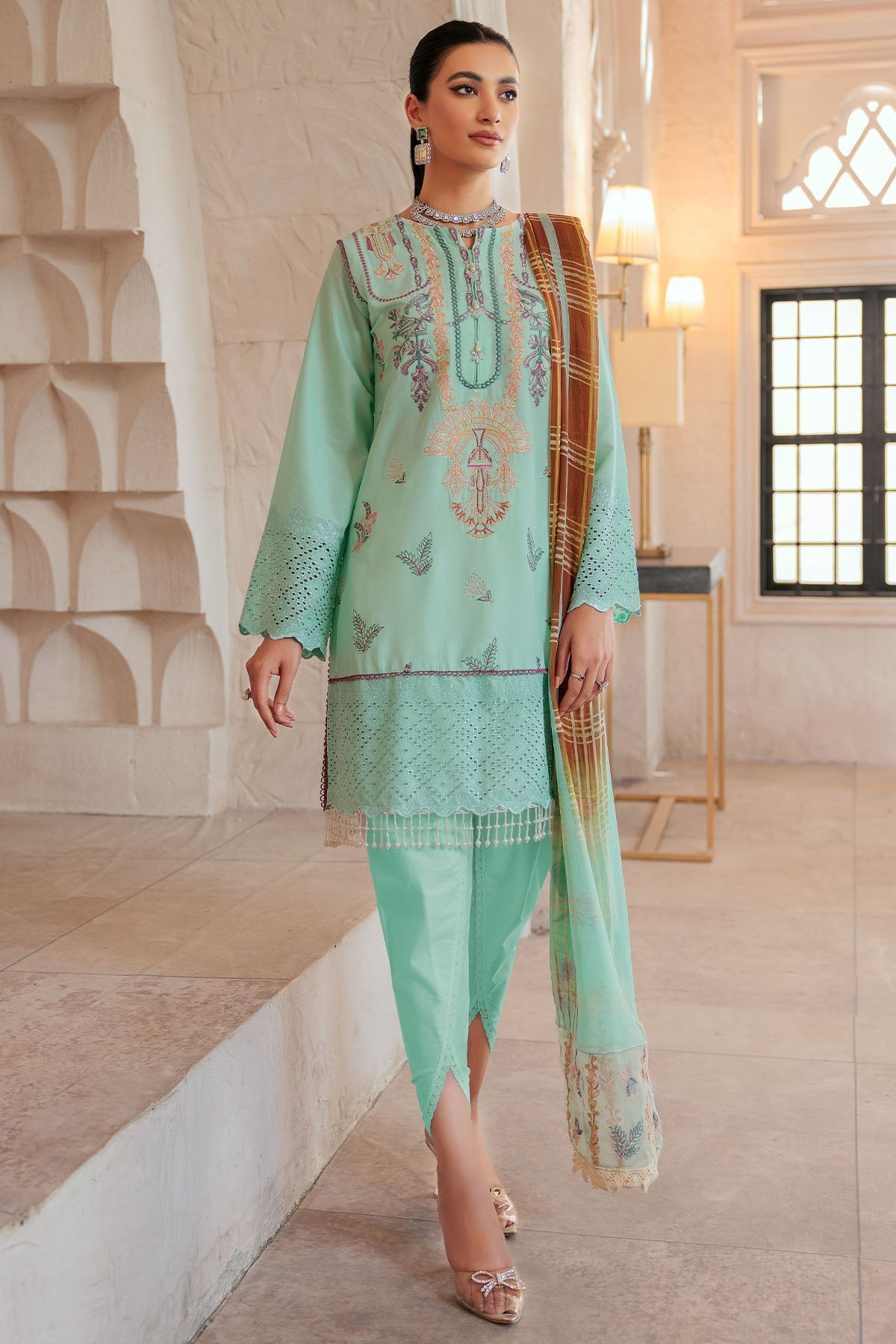 3279-LEAH EMBROIDERED LAWN UNSTITCHED