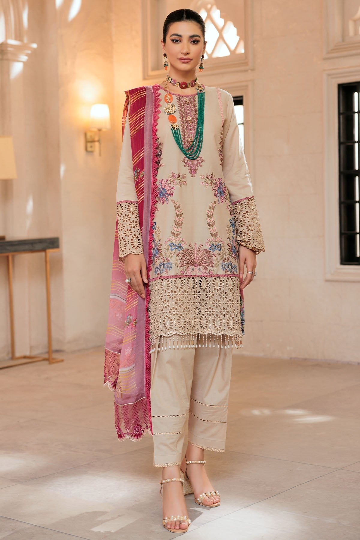 3284-ZOE EMBROIDERED LAWN UNSTITCHED