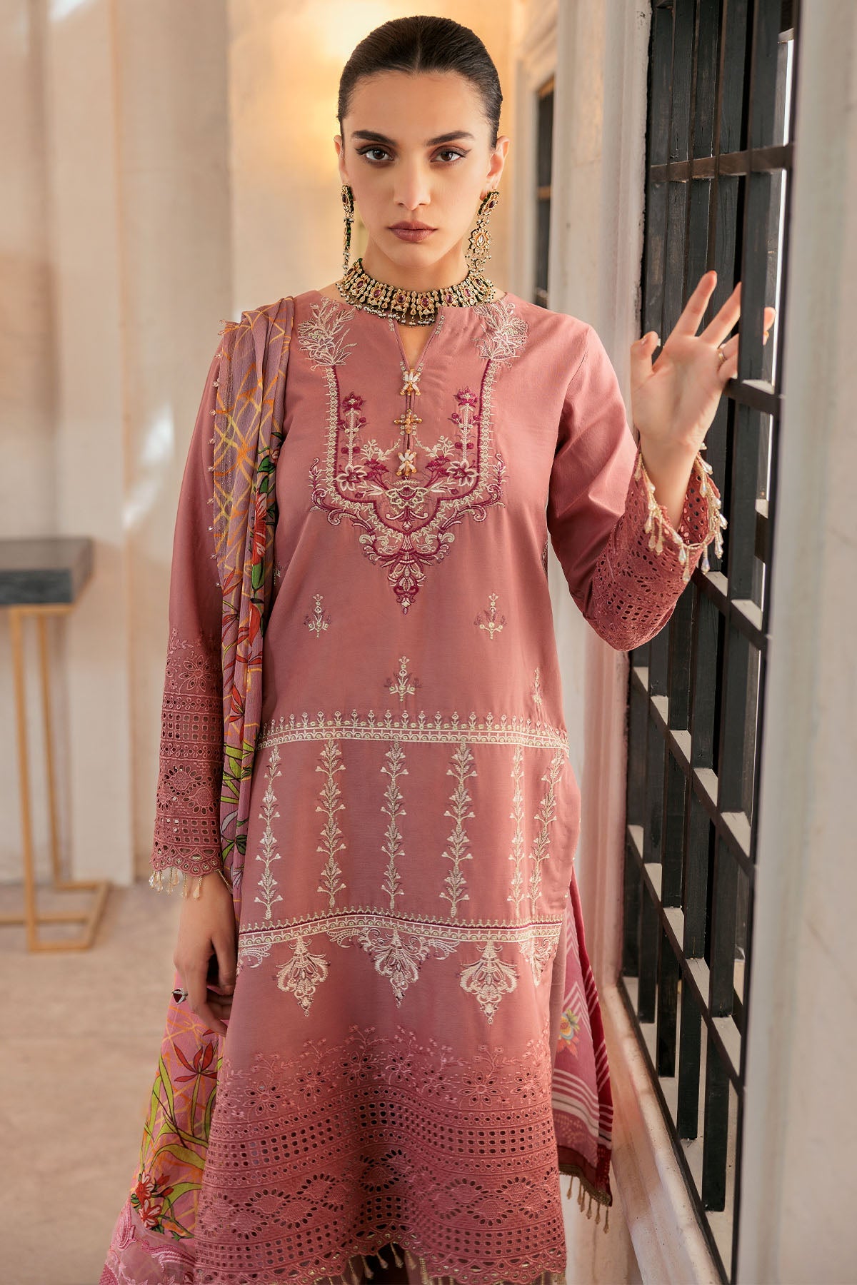 3285-ZORA EMBROIDERED LAWN UNSTITCHED