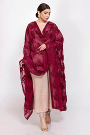 3316-GULISTAN EMBROIDERED CHIFFON DUPATTA