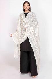 3317-NORA EMBROIDERED CHIFFON DUPATTA