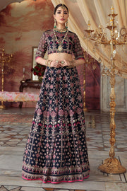 3350-GREY EMBROIDERED ORGANZA FABRIC