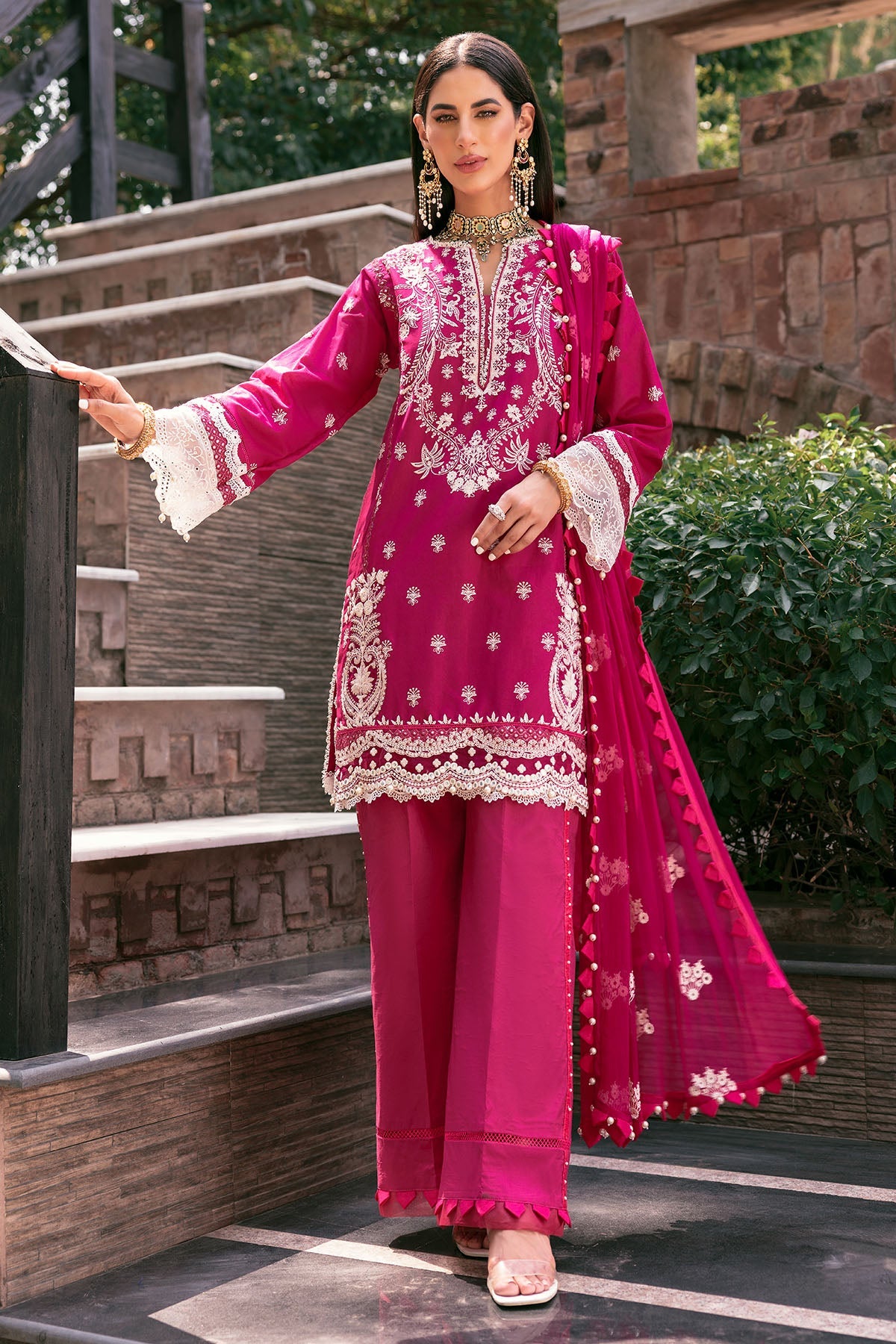 3380-BEHZAAD EMBROIDERED LAWN UNSTITCHED