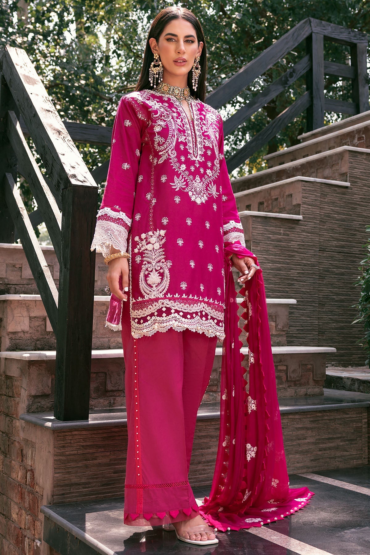 3380-BEHZAAD EMBROIDERED LAWN UNSTITCHED