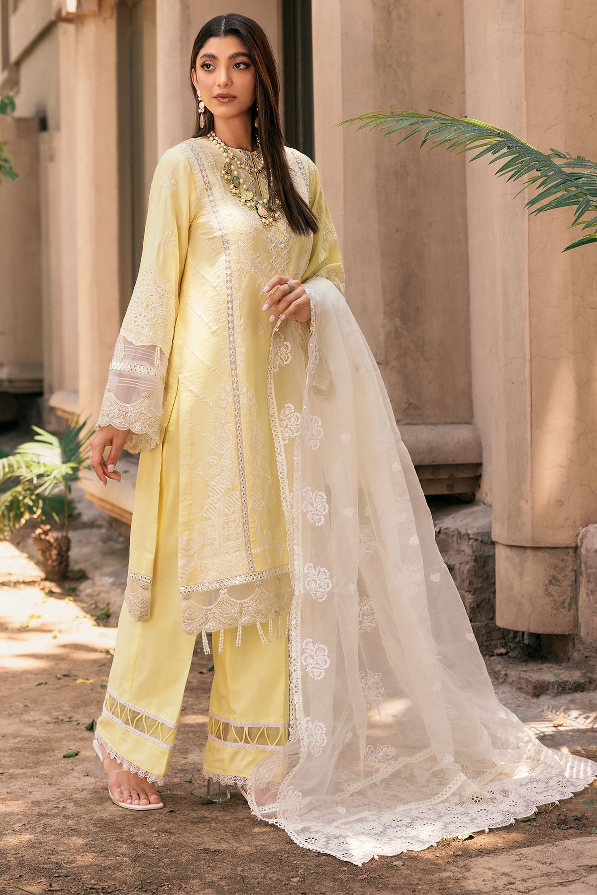 3384-GUL-BANO EMBROIDERED LAWN UNSTITCHED